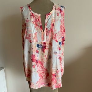 Willi Smith Floral Sleeveless Blouse